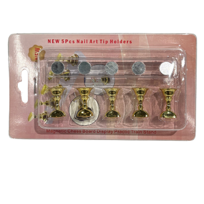 Picture of NEW 5PCS PRESS ON NAIL ART TIP HOLDER GOLD JJTS-40250