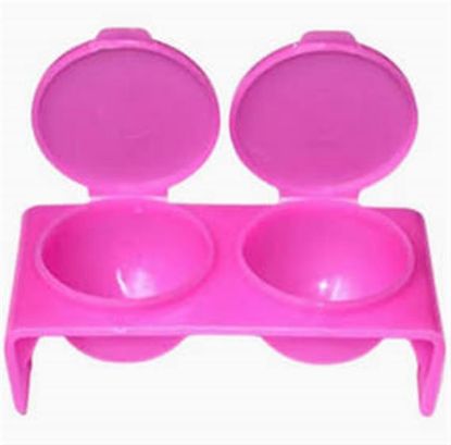 Picture of DOUBLE PLASTIC DAP DISH PINK JJTS-40490-P