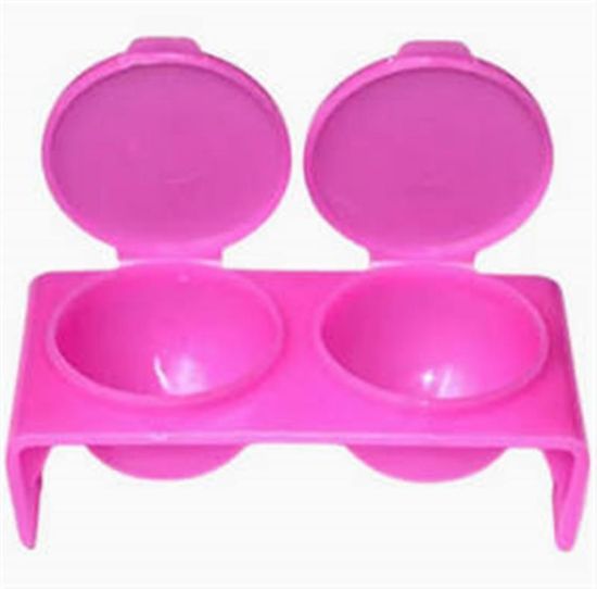 Picture of DOUBLE PLASTIC DAP DISH PINK JJTS-40490-P