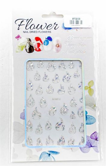 Picture of FLOWER SILVER FLAME STICKER XF3279