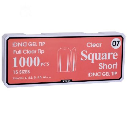 Picture of DND SOFT GEL TIPS - SQUARE SHORT -1000PCS #07