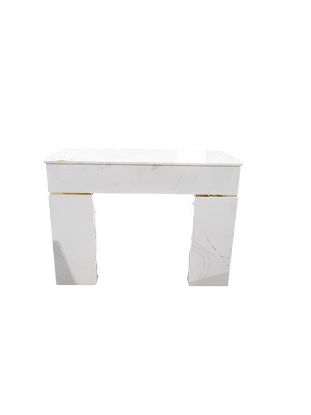 Picture of SINGLE NAIL TABLE WHITE NO STRIPES ON STANDS 13B+1004M