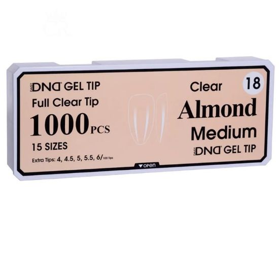 Picture of DND SOFT GEL TIPS - ALMOND MEDIUM - 1000PCS #18