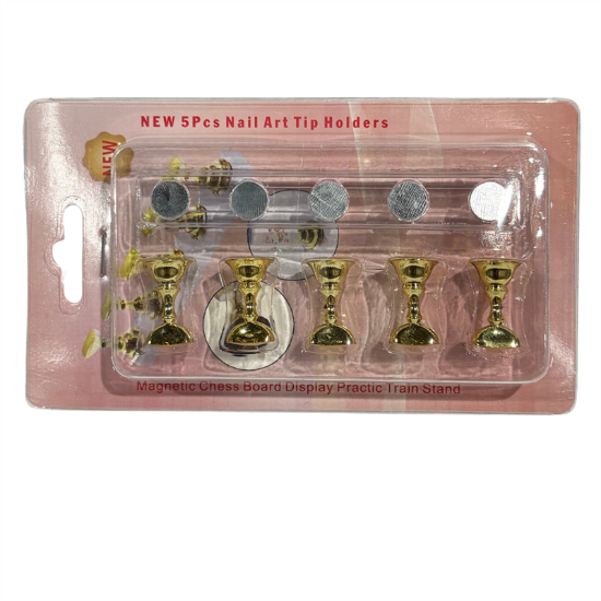 Picture of NEW 5PCS PRESS ON NAIL ART TIP HOLDER GOLD JJTS-40250