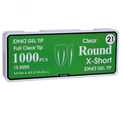 Picture of DND SOFT GEL TIPS - ROUND X-SHORT - 1000PCS #21