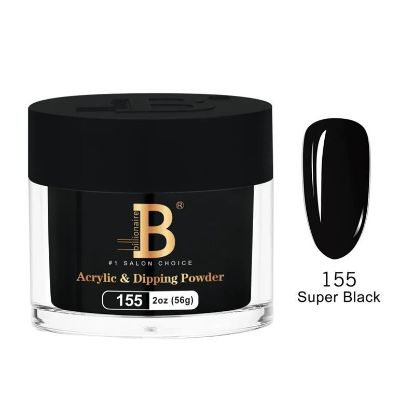 Picture of BILLIONAIRE IMPERIAL COLLECTION ACRYLIC & DIPPING POWDER IC-155 SUPER BLACK
