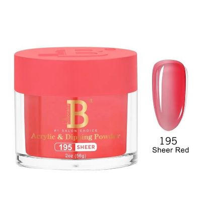 Picture of BILLIONAIRE IMPERIAL COLLECTION ACRYLIC & DIPPING POWDER IC-195 SHEER RED