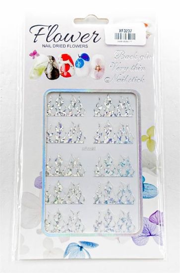 Picture of FLOWER SILVER FLAME STICKER XF3237