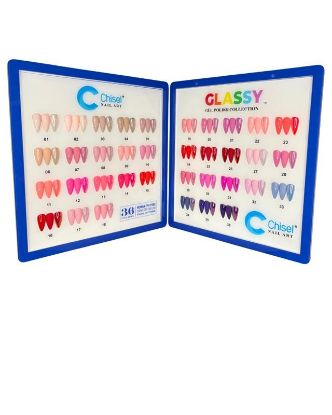 Picture of CHISEL GLASSY  COLLECTION GEL AND CHROME 36 COLORS
