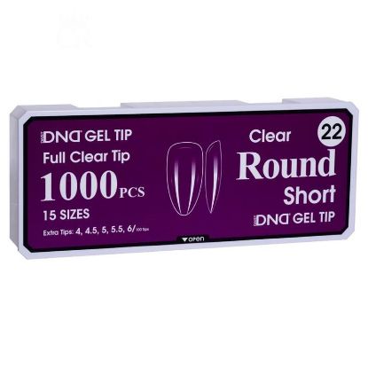 Picture of DND SOFT GEL TIPS - ROUND SHORT - 1000PCS #22