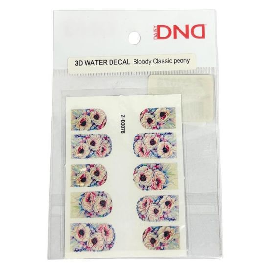 Picture of DND 3D WATER STICKER BLOODY CLASSIC PEONY
