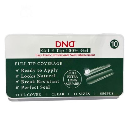 Picture of DND SOFT GEL TIPS - SQUARE X-LONG - 550PCS #10