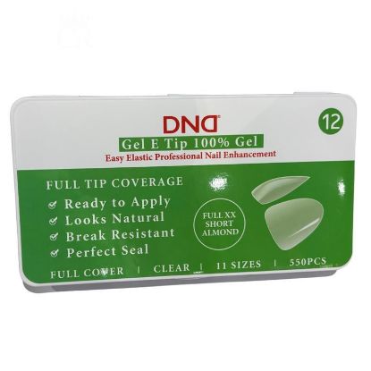 Picture of DND SOFT GEL TIPS - ALMOND XX-SHORT - 550PCS #12
