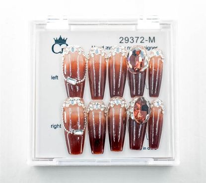 Picture of CROWN HAND PAINTED PRESS-ON NAILS - STYLE 29372