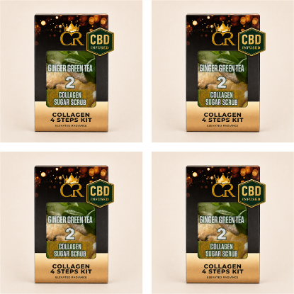 Picture of CROWN CBD COLLAGEN 4 STEPS GINGER GREEN TEA CASE - 50 PCS