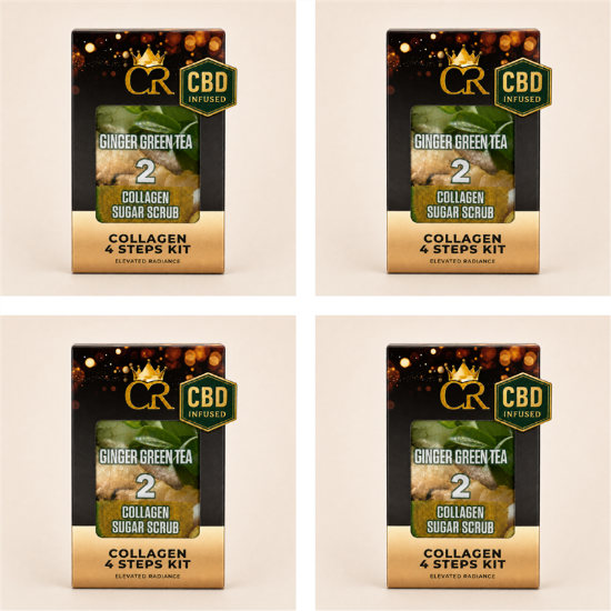 Picture of CROWN CBD COLLAGEN 4 STEPS GINGER GREEN TEA CASE - 50 PCS