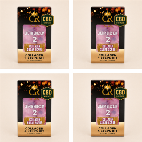 Picture of CROWN CBD COLLAGEN 4 STEPS CHERRY BLOSSOM CASE - 50 PCS
