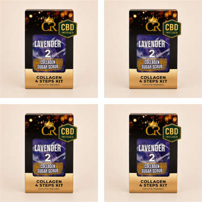 Picture of CROWN CBD COLLAGEN 4 STEPS LAVENDER CASE - 50 PCS