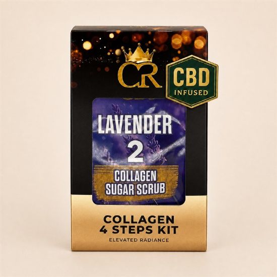 Picture of CROWN CBD COLLAGEN 4 STEPS LAVENDER SINGLE