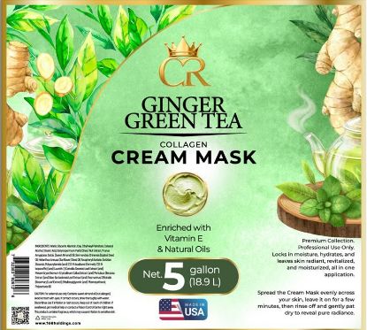 Picture of CROWN COLLAGEN CREAM MASK 5 GALLONS BUCKET GINGER GREEN TEA