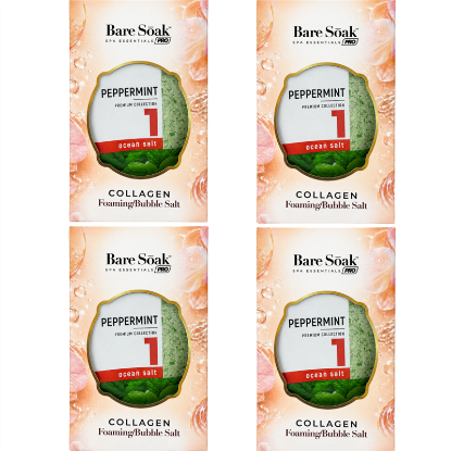 Picture of BARE SOAK COLLAGEN FOAMING 4 STEPS PEPPERMINT CASE - 50 PCS