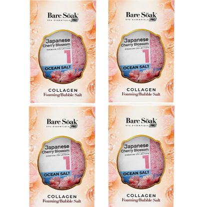Picture of BARE SOAK COLLAGEN FOAMING 4 STEPS JAPANESE CHERRY BLOSSOM CASE - 50 PCS
