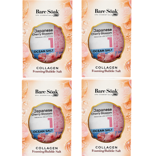 Picture of BARE SOAK COLLAGEN FOAMING 4 STEPS JAPANESE CHERRY BLOSSOM CASE - 50 PCS