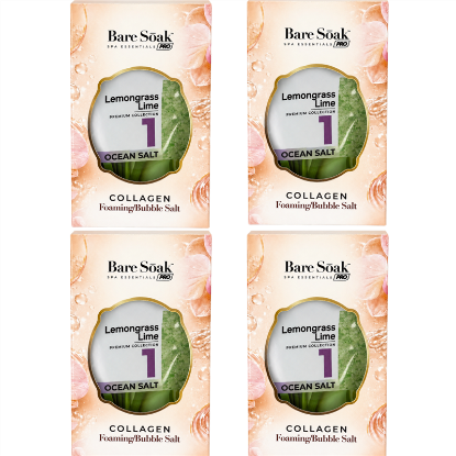 Picture of BARE SOAK COLLAGEN FOAMING 4 STEPS LEMONGRASS LIME CASE - 50 PCS