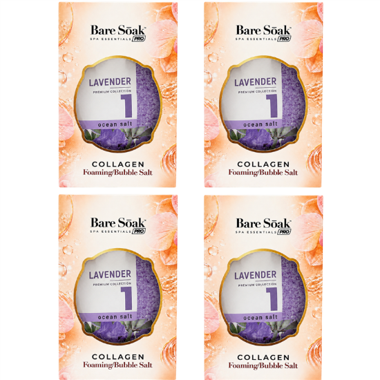 Picture of BARE SOAK COLLAGEN FOAMING 4 STEPS LAVENDER CASE - 50 PCS