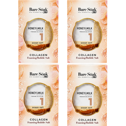 Picture of BARE SOAK COLLAGEN FOAMING 4 STEPS HONEY MILK CASE - 50 PCS