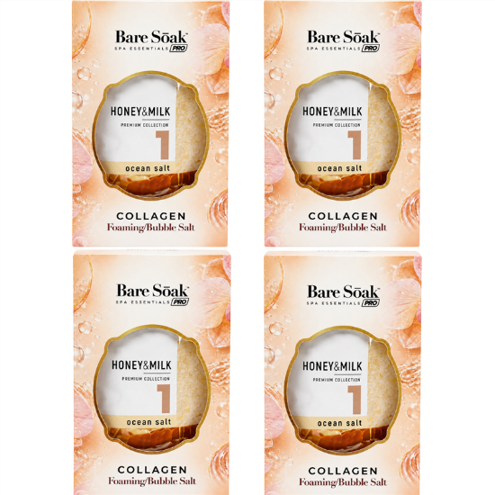 Picture of BARE SOAK COLLAGEN FOAMING 4 STEPS HONEY MILK CASE - 50 PCS