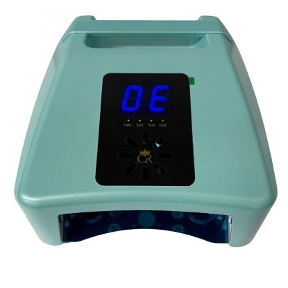 Picture of CROWN RECHARGEABLE UV/LED LAMP WITH BUILT IN FAN - TEAL