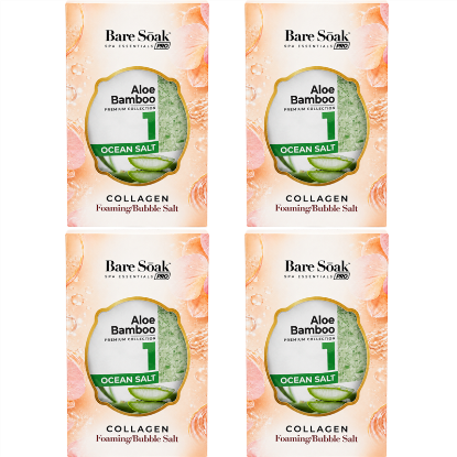 Picture of BARE SOAK COLLAGEN FOAMING 4 STEPS ALOE BAMBOO CASE - 50 PCS