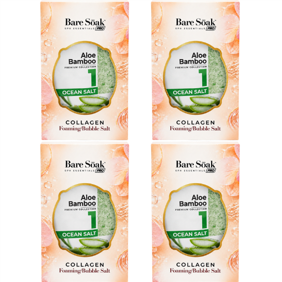Picture of BARE SOAK COLLAGEN FOAMING 4 STEPS ALOE BAMBOO CASE - 50 PCS