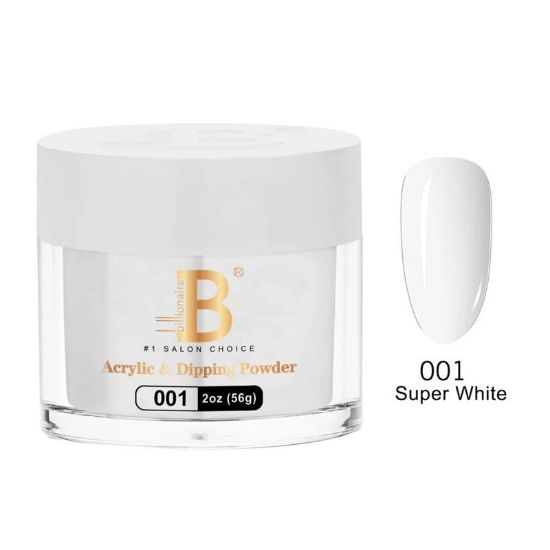 Picture of BILLIONAIRE IMPERIAL COLLECTION ACRYLIC & DIPPING POWDER IC-001 SUPER WHITE