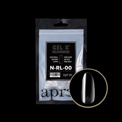Picture of APRES GEL-X® NATURAL ROUND LONG REFILL-3 (50PCS)