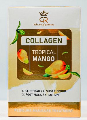 Picture of CROWN COLLAGEN PEDICURE 4 STEP SINGLE- TROPICAL MANGO