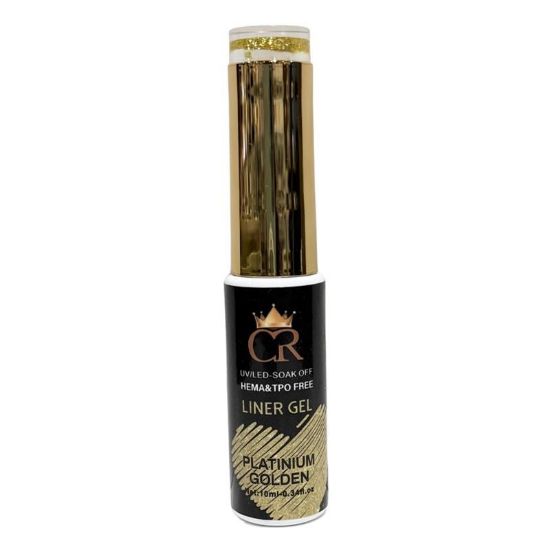 Picture of CROWN LINER GEL NAIL ART 04 PLATINUM GOLD