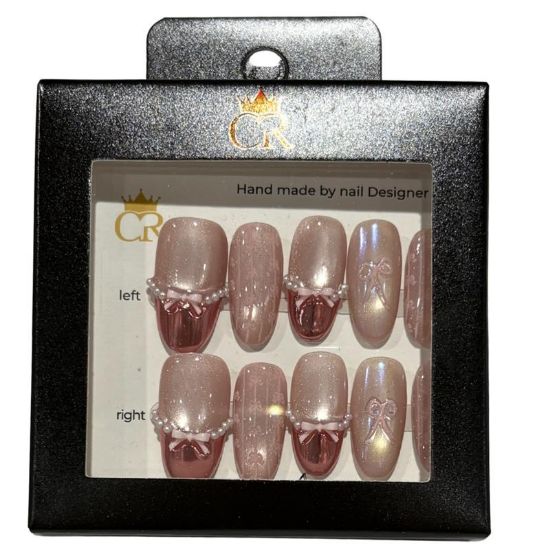 Picture of CROWN HAND PAINTED PRESS-ON NAILS STYLE 29555