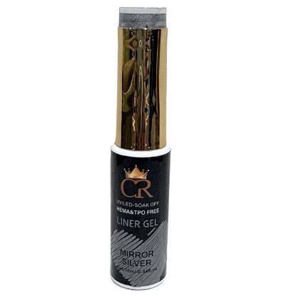 Picture of CROWN LINER GEL NAIL ART 01 MIRROR SILVER
