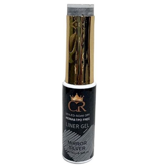 Picture of CROWN LINER GEL NAIL ART 01 MIRROR SILVER