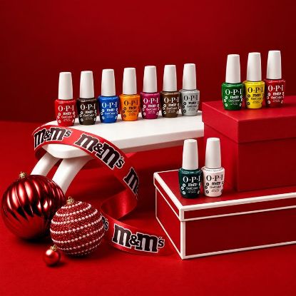 Picture of OPI SWEETEN YOUR MANI X M&M'S HOLIDAY 2026 COLLECTION
