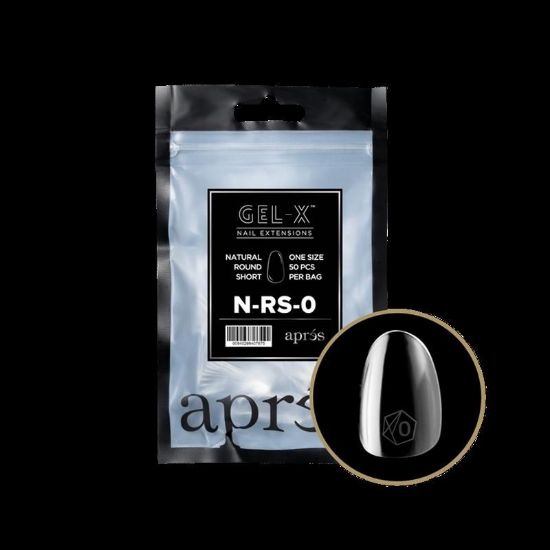 Picture of APRES GEL-XÂ® NATURAL ROUND SHORT TIP REFILL BAG-0 50PCS