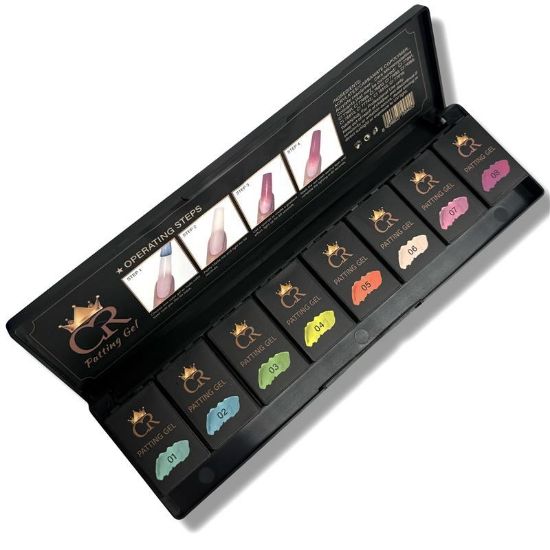 Picture of CROWN PATTING GEL OMBRE 8 COLOR OF SET