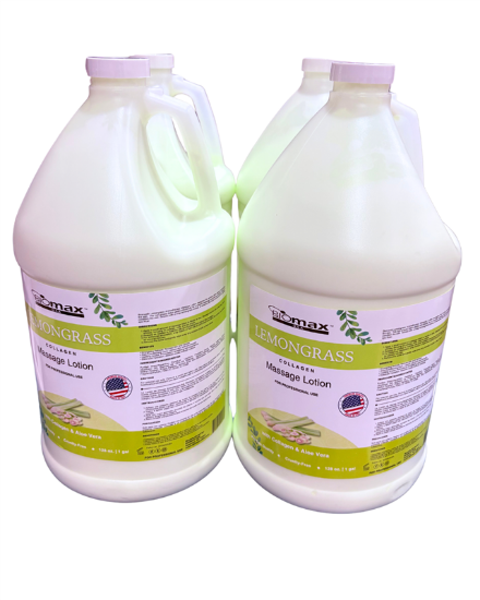 Picture of BIOMAX LEMONGRASS MASSAGE LOTION CASE OF 4 GALLON
