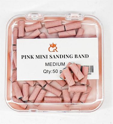 Picture of CROWN PINK MINI SANDING BAND MEDIUM 50 PCS