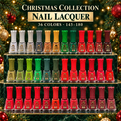 Picture of CROWN FULL COLLECTION HEMA & TPO FREE LACQUER SET 36 COLORS - CHRISTMAS