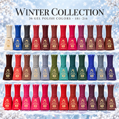 Picture of CROWN FULL COLLECTION HEMA & TPO FREE GEL SET 36 COLORS - WINTER