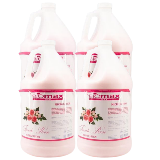 Picture of BIOMAX FRENCH ROSE MASSAGE LOTION CASE OF 4 - 1 GALLONS