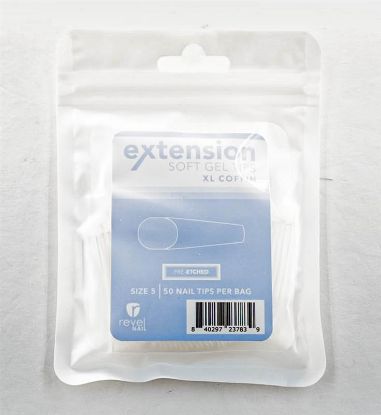 Picture of REVEL SOFT GEL TIP REFILL XL COFFIN #5 50PCS